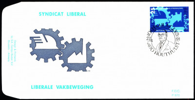 Belgia FDC 1991 Mi 2457 Liberal trade union [HOUTHULST]